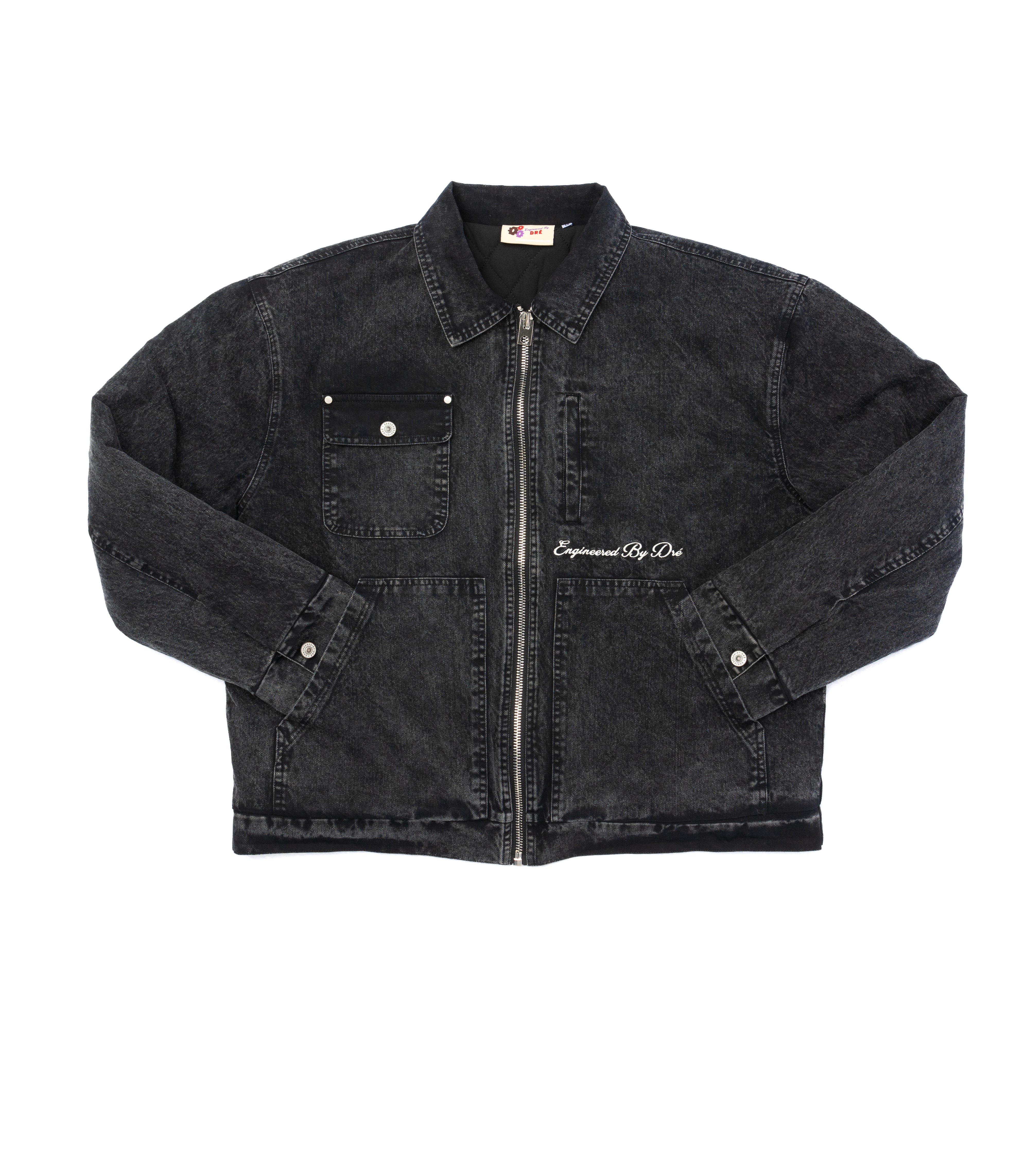 Acid Wash Work Jacket
